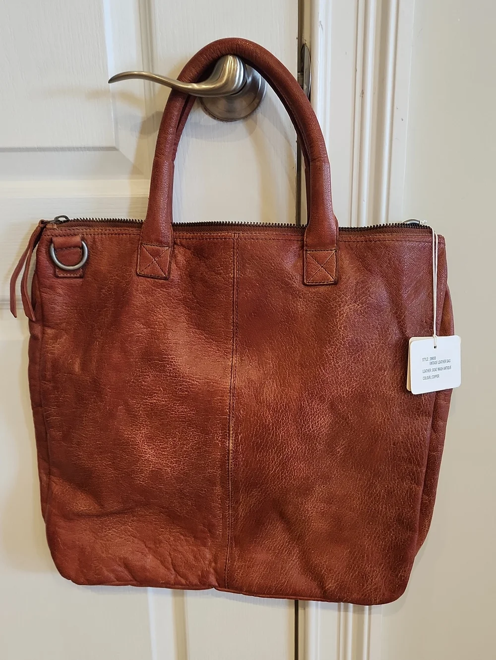 Carbon2Cobalt Sedgewick Leather Bag Copper New Without Tags